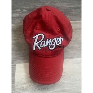 Ranger Boats Cap Outdoors Boating Fishing Adjustable Strap Red